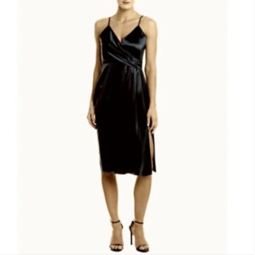 Jill Stuart black satin dress